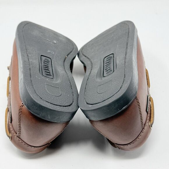 Eastland Yarmouth Camp Moc Shoes Loafers Mens 9.5 W Wide Brown Leather Slip On main image 5